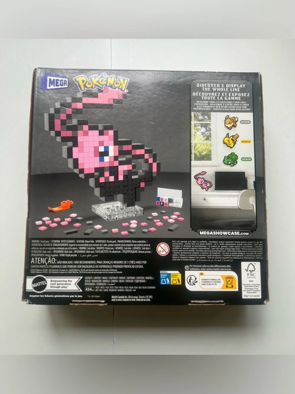 MEGA Pokemon Mew Building Toy Kit 434pc Retro Set